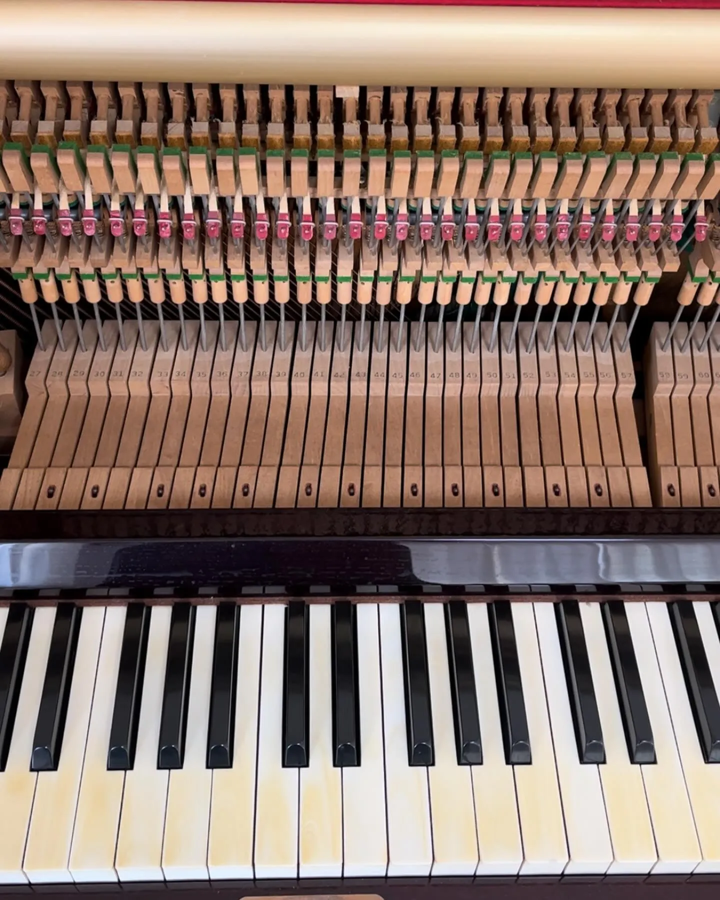 象牙鍵盤の脱色とピアノ調律