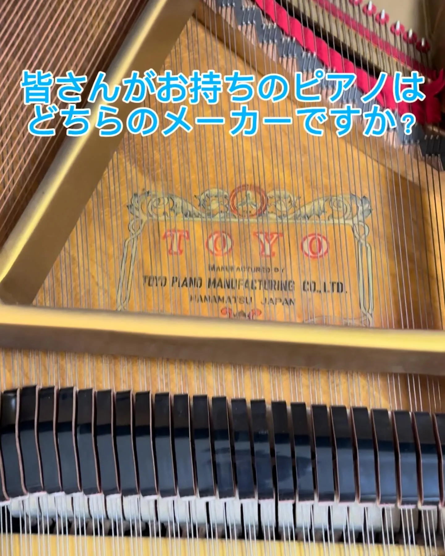 グランドピアノメーカー、機種