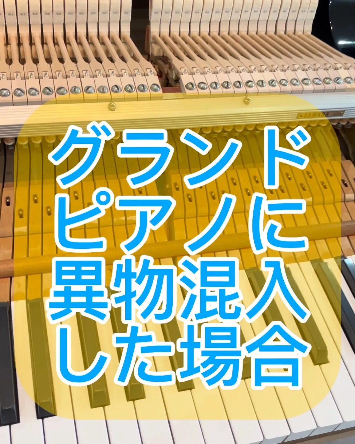 【異物混入】ピアノの中に物が入ってしまったら