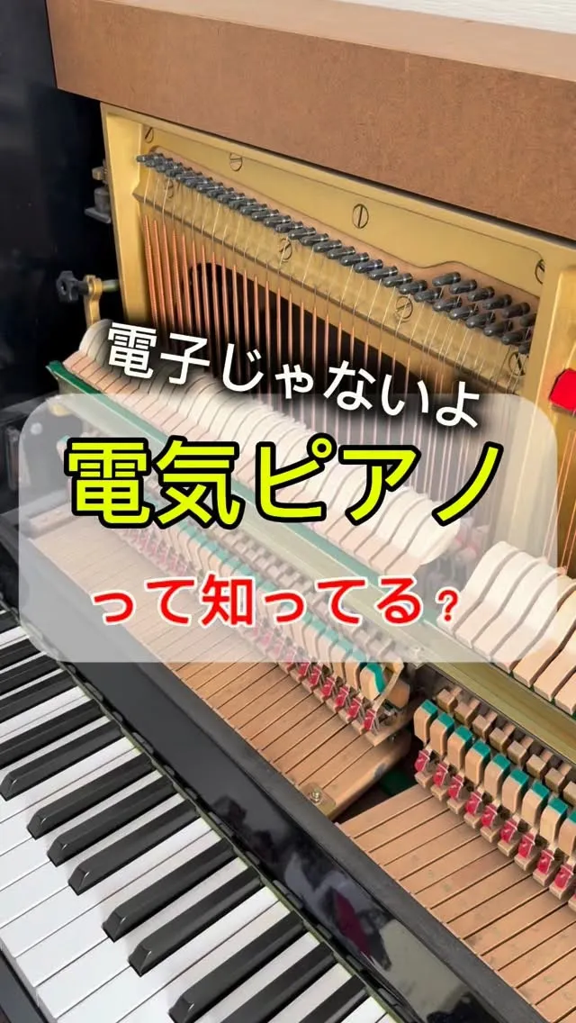 電子ピアノじゃなくて、**電気ピアノ🎹