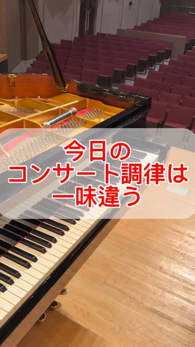 【コンサート調律】ベヒシュタインの研修を受けた直後にYAMA...