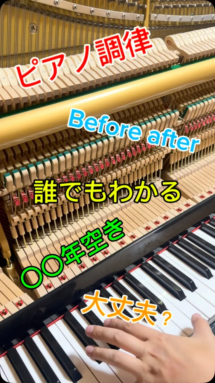 【ピアノ調律】誰でもわかるピアノ調律比較！